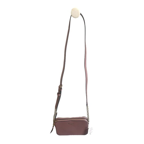 Kate Spade Cameron Double Zip Small Crossbody Bag in Dusty Peony Pink - Picture 6 of 16